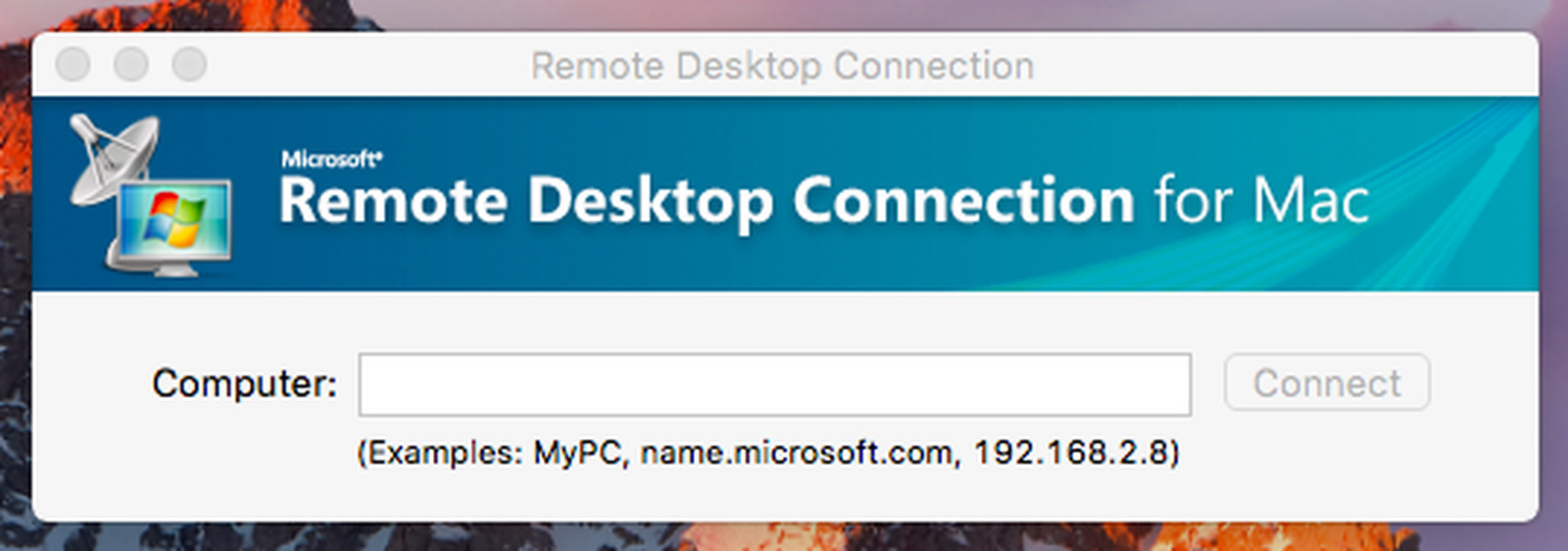 connect to mac using microsoft remote desktop