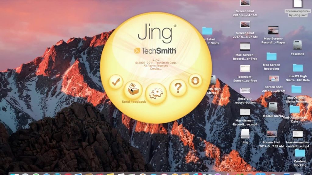 Jing on Mac Mojave