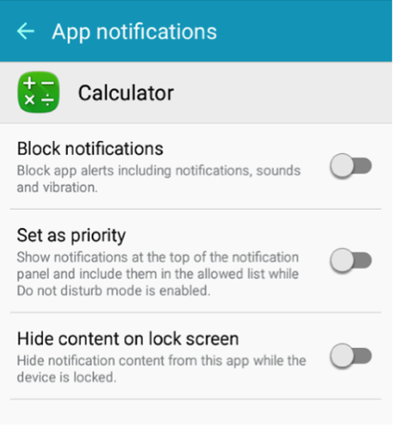 Tap the toggle beside Block notifications