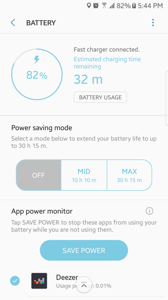 Battery Usage