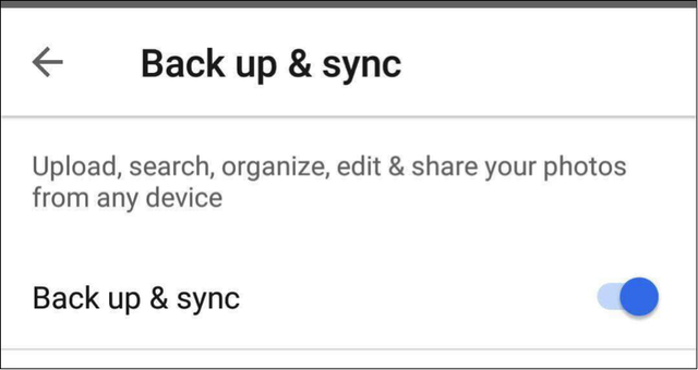 Back up & sync