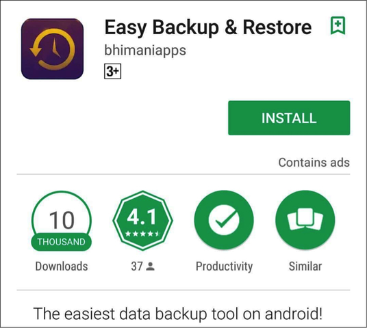 Easy Backup & Restore