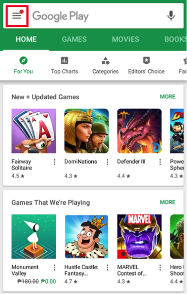 play store games app