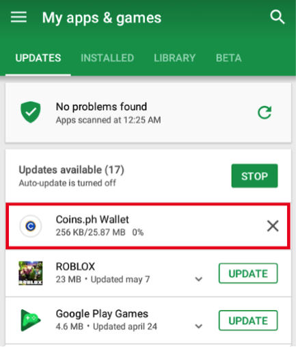 Google Play Store Roblox App