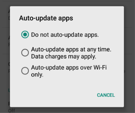 Do not auto-update apps