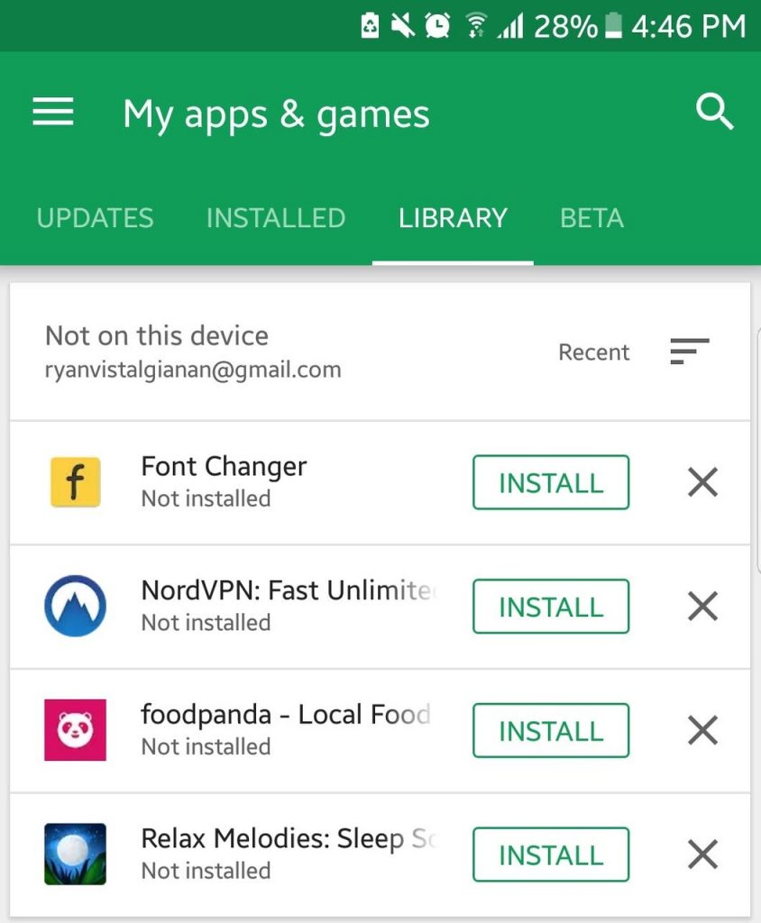 My apps & games - Google Play