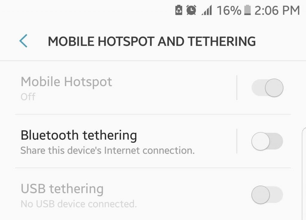 Mobile Hotspot and Tethering