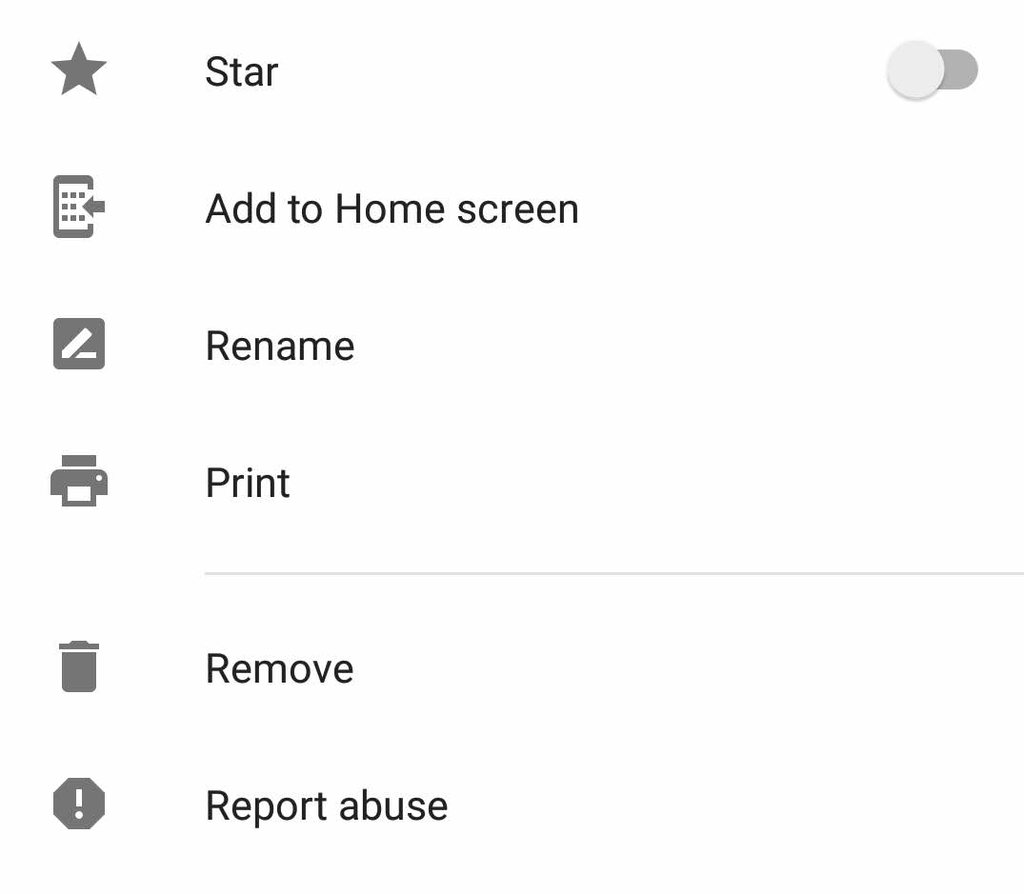 Tap the More Actions button on Google Drive