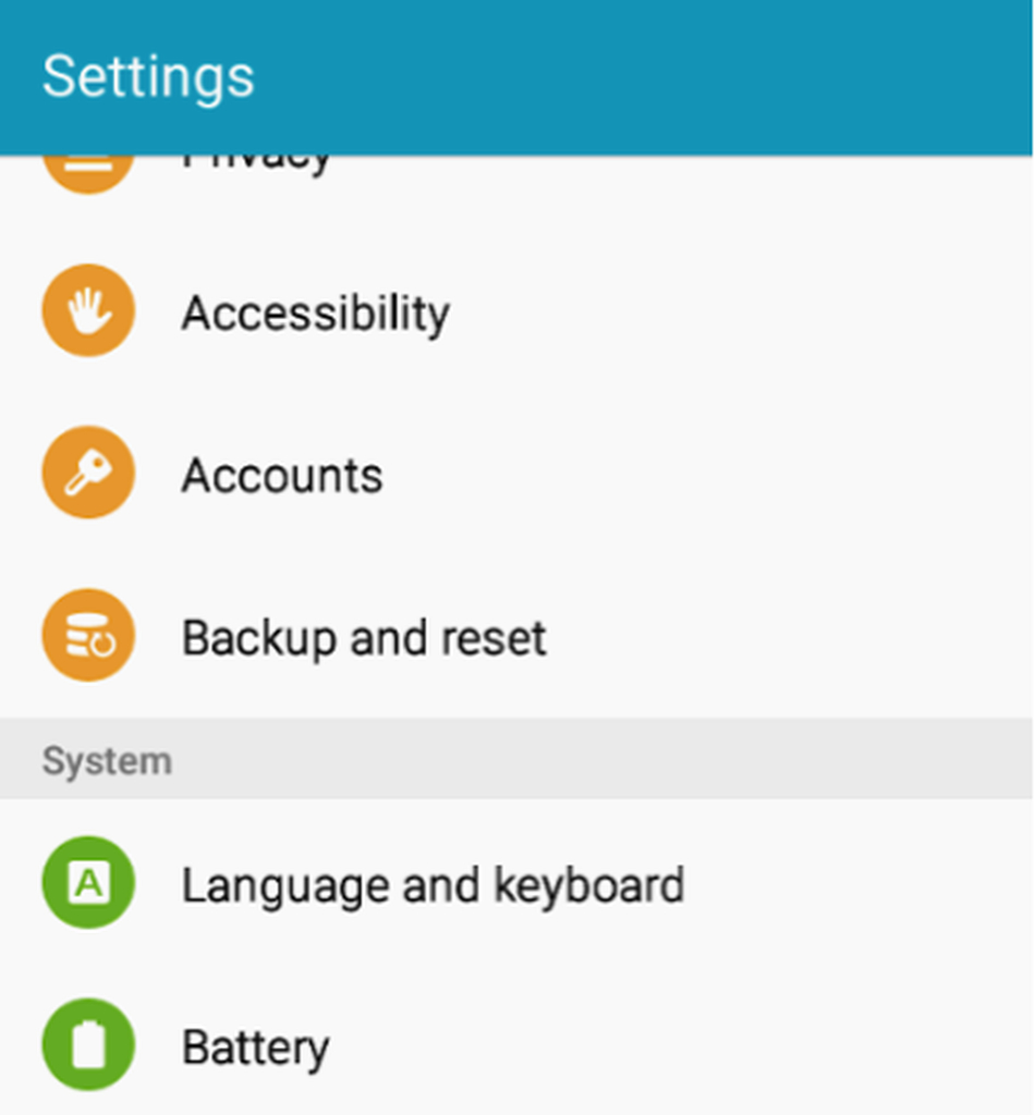 Settings > Language & keyboard