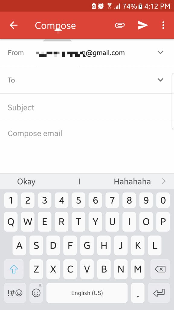 Send Email on Gmail for Android