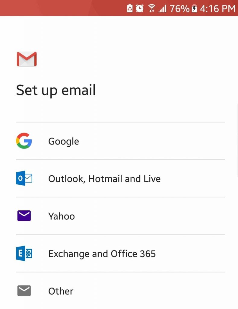 Add Email Accounts from Third-Party Services