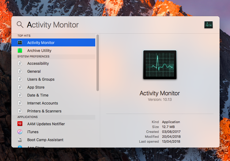 window server activity monitor mac