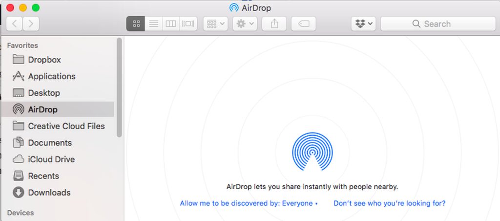 how to send file using airdrop