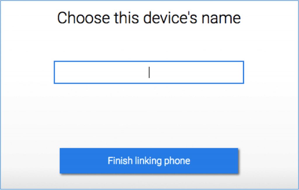 Finish linking phone