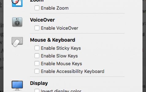 Mac's Accessibility Options 1