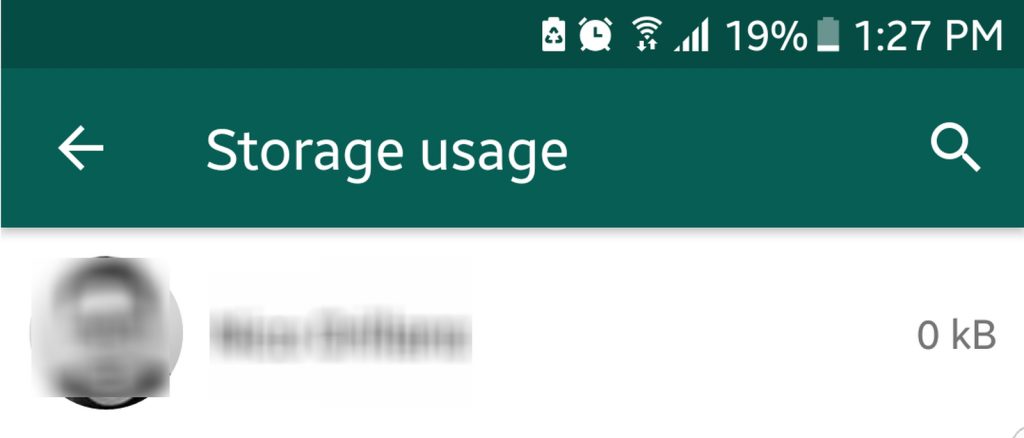 Storage usage