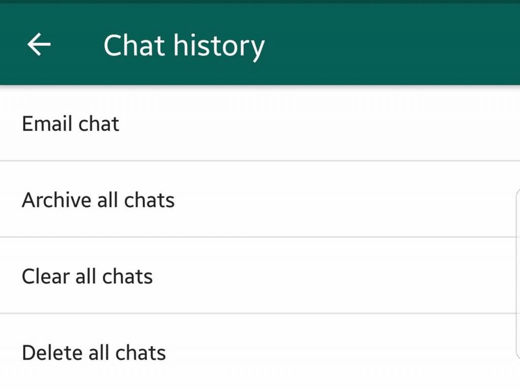 Chat history