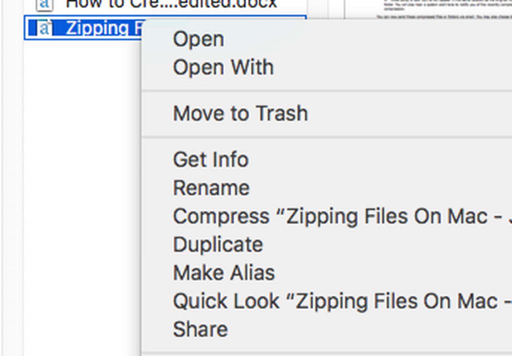 How to Zip a File on Mac