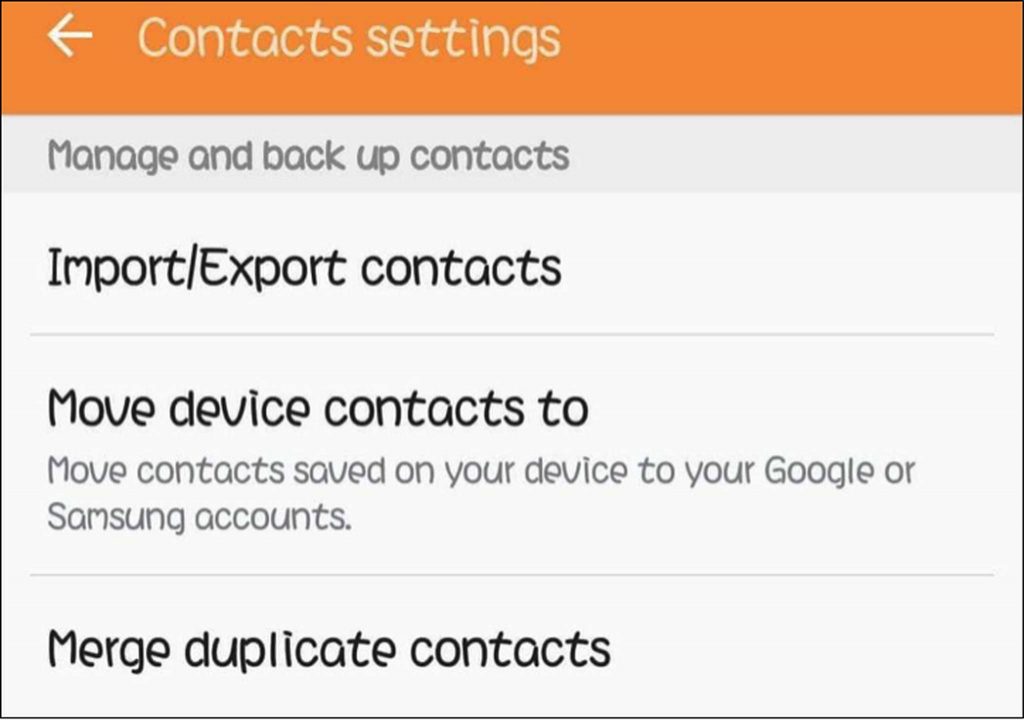 Merge duplicate contacts