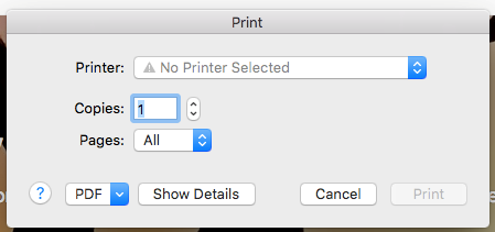 macos pdf printer