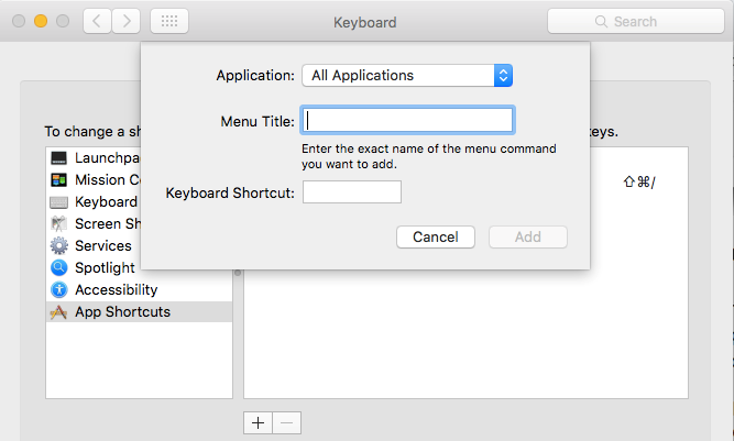 final draft keybaord shortcuts for mac