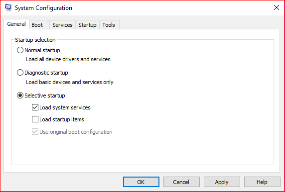 Windows System Configuration