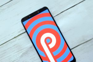Android Pie on a smartphone