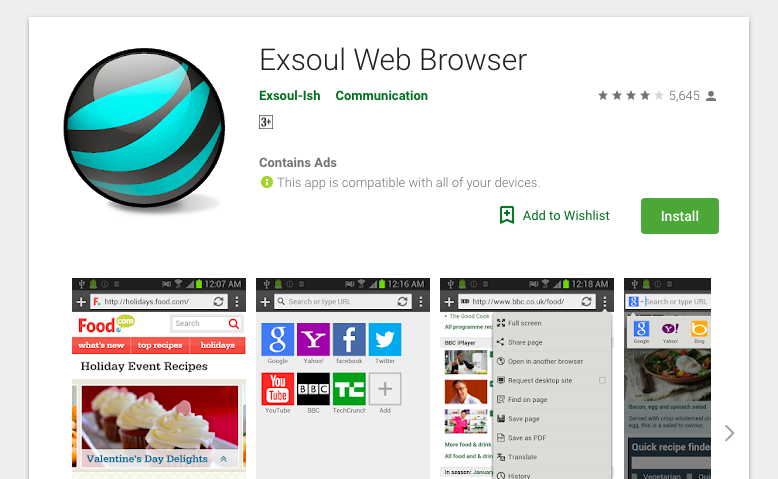 Exsoul Web Browser