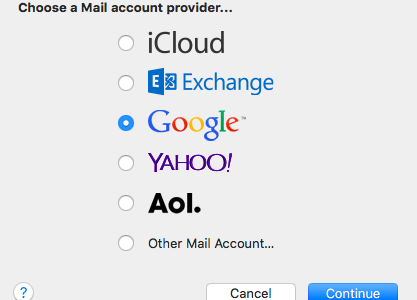 Mail Account Provider