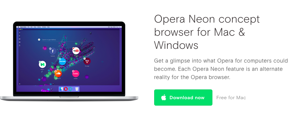 Opera Neon Web Browser