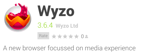 Wyzo Web Browser