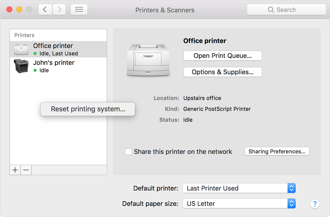 Printer Software Not Showing Up On Mac