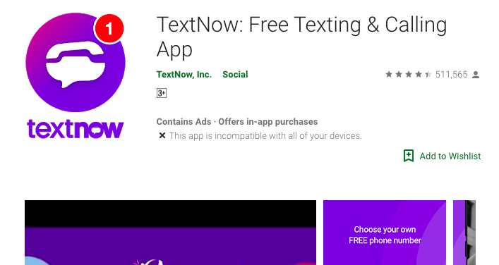 textnow app free