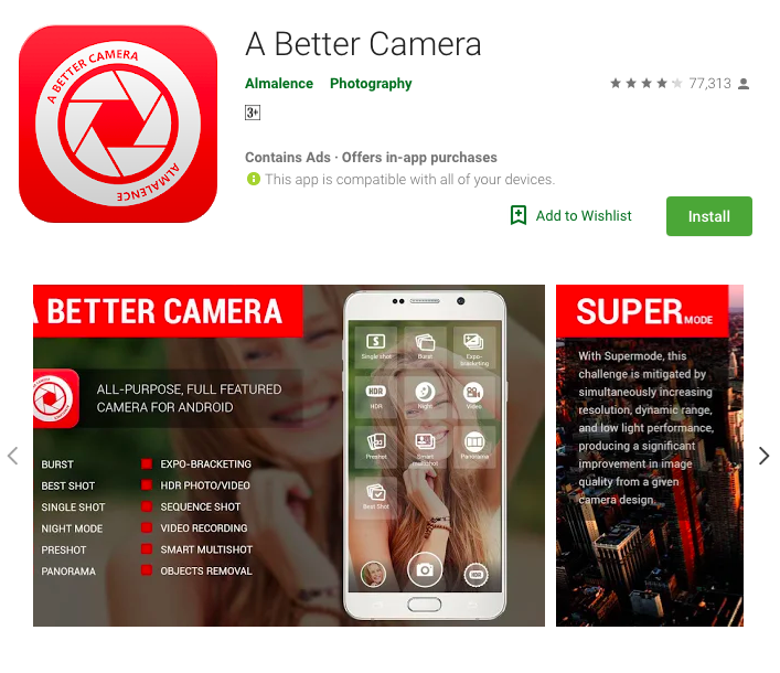 Top 10 Android Camera Apps To Improve Your Photos Softwaretested - roblox all camera modes