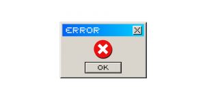 Error message