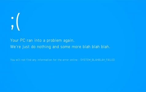 Fake Funny Blue Screen of Death