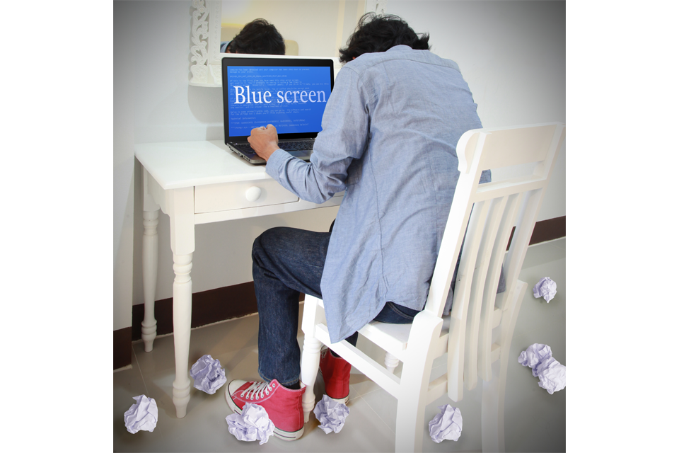 PC with Blue Screen Error
