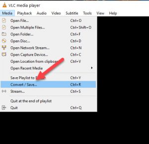 VLC Convert or Save