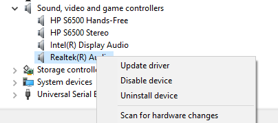 Update Audio Driver