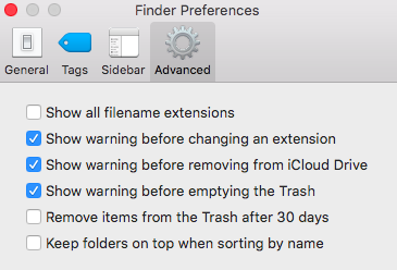 Finder Preferences