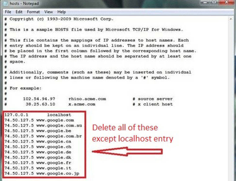 Foreign IP Addresses in Host