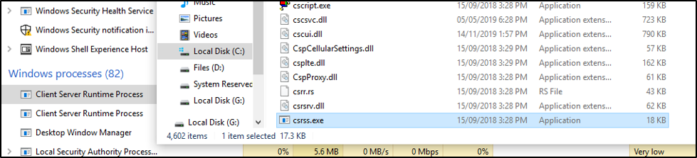 Client Server Runtime Process - CSRSS exe