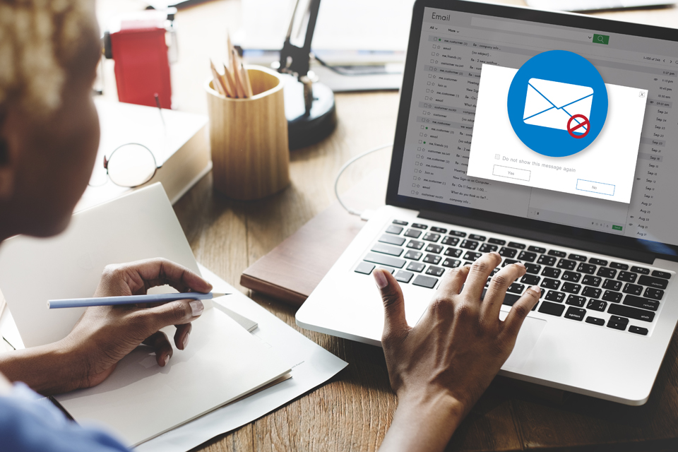 Email Popup Warning