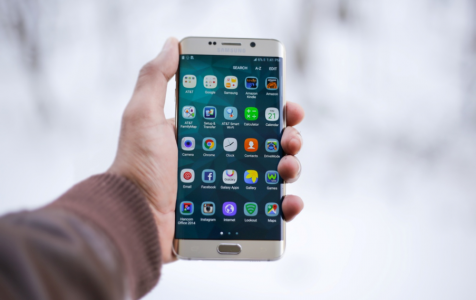 Silver Android Smartphone