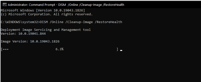 How to run DISM.exe /Online /Cleanup-image /Restorehealth in Command Prompt