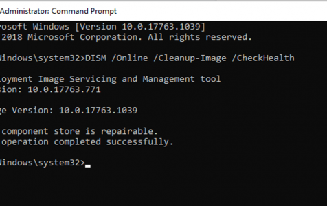 run a registry repair tool in command prompt