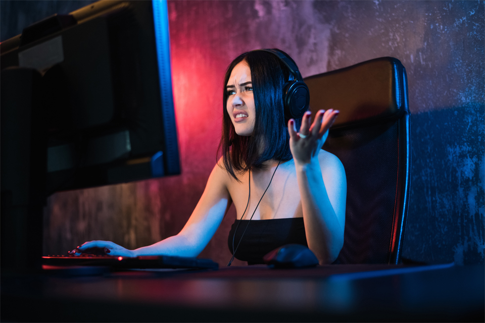 Woman Playing Video Games