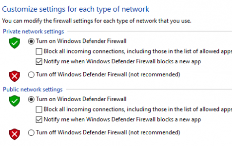 Turn On Windows Firewall