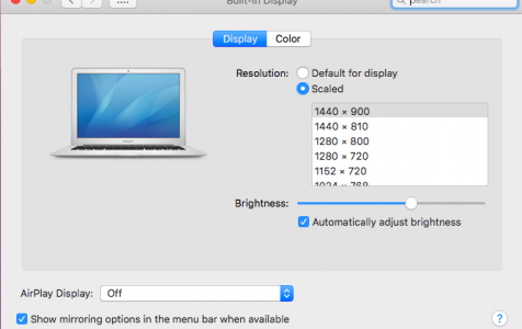 Fixing High Screen Resolution on Mac