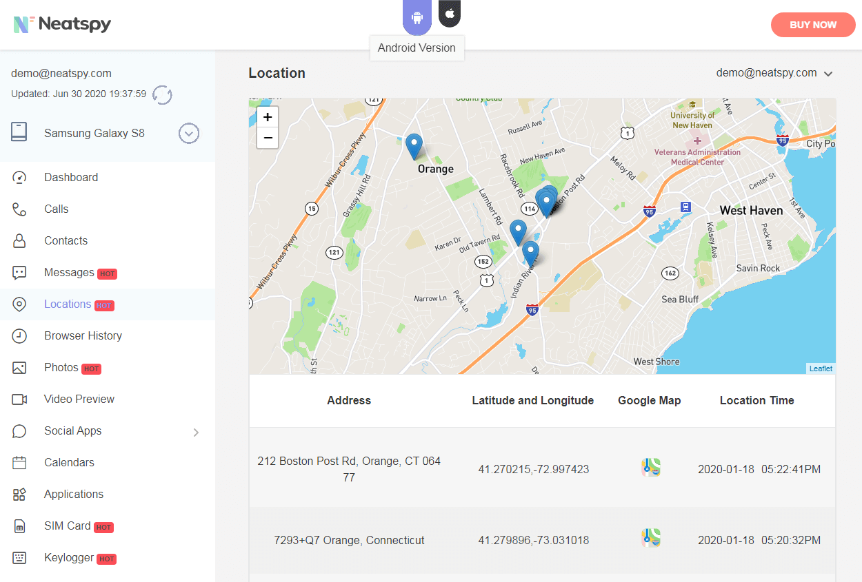 Netspy Track Cell Phone Location